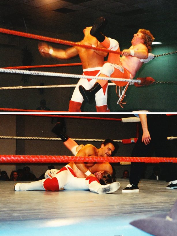 Me against Lance Storm in my very first match ever (photo by Rob Haynes)