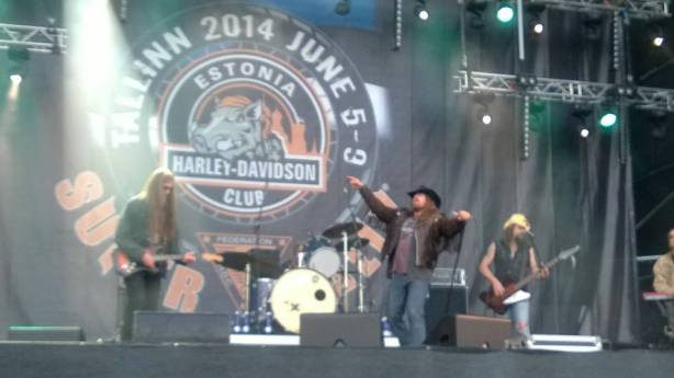 Lighting up the main stage at the Super Rally (photo by Hanna Mursula)