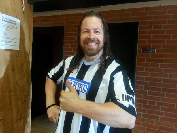 Yours Truly donning the official's uniform