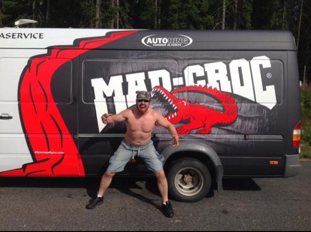 Crossfyre's official tour van, The Crossmobile!