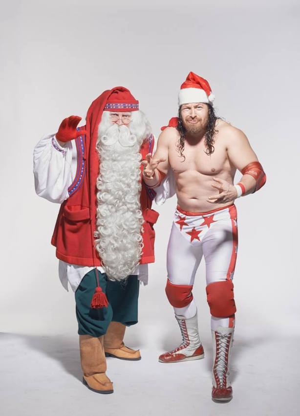 Santa and Yours Truly (photo by Marko Simonen)
