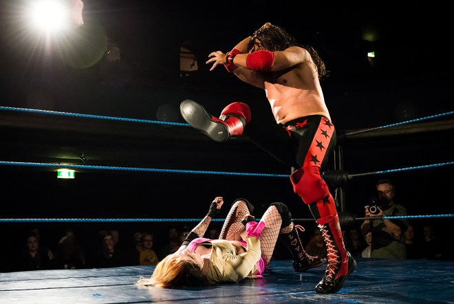FCF afterparty wrestling show at Gloria, Helsinki, Finland.