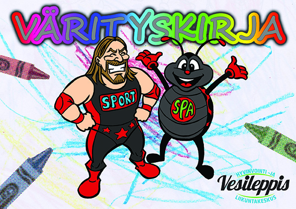 Värityskirja kansi Vesileppis