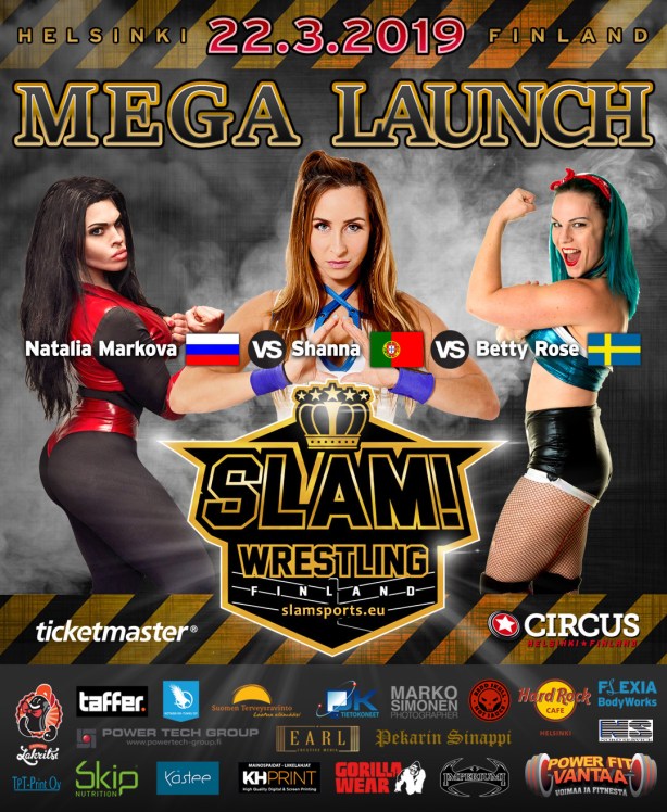 Match banner Girls Triple Threat MEGA LAUNCH